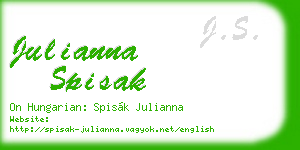 julianna spisak business card